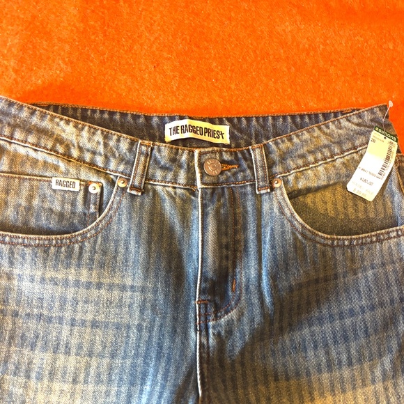 The Ragged Priest retro boho faded stripes flare bootcut jean NWT - Picture 5 of 11